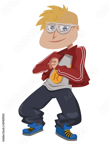 white rapper vector