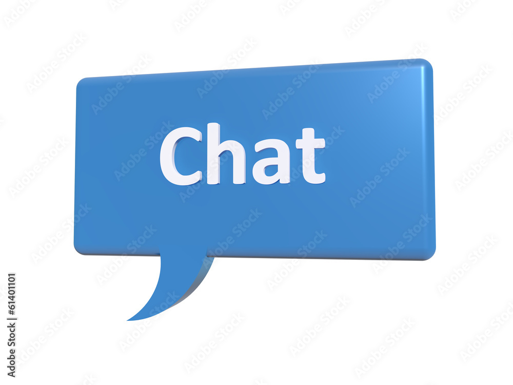 Blue Chat Box Blue Chat Box