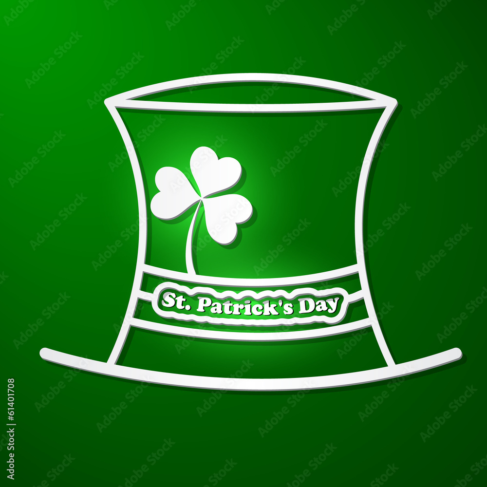 St. Patrick's Day card with symbols St. Patrick's Day card with symbols