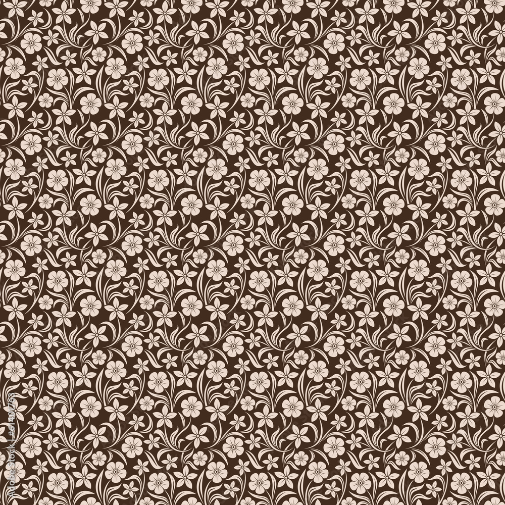 Seamless floral pattern. Vector illustration. Seamless floral pattern. Vector illustration.