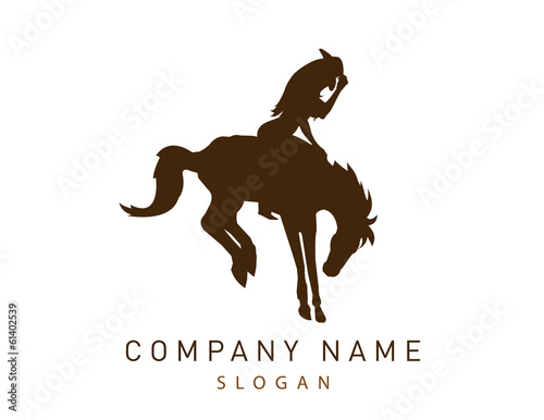 Cowgirl logo photo