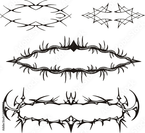 Decorative spiny frames