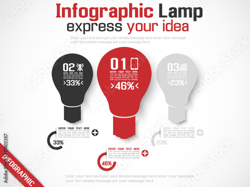 INFOGRAPHIC LAMP IDEA 3 RED