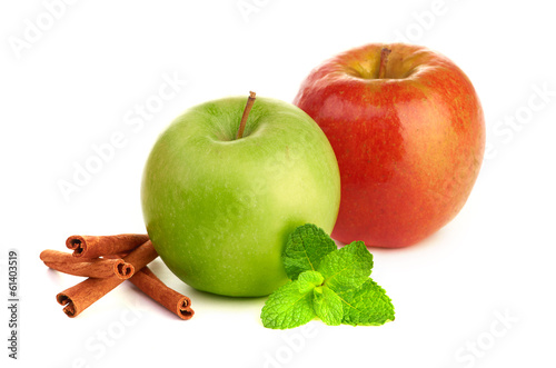 Red and green apple