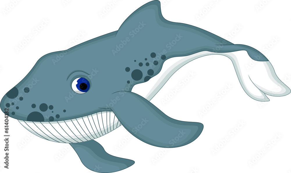 Obraz premium cute Whale cartoon