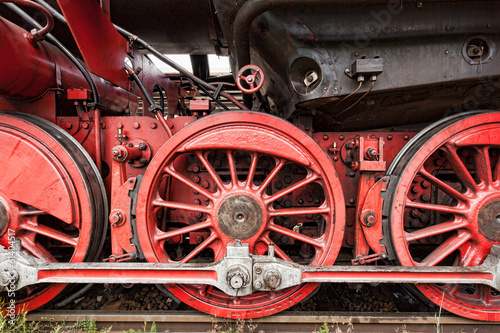 Fahrgestell einer Dampflokomotive