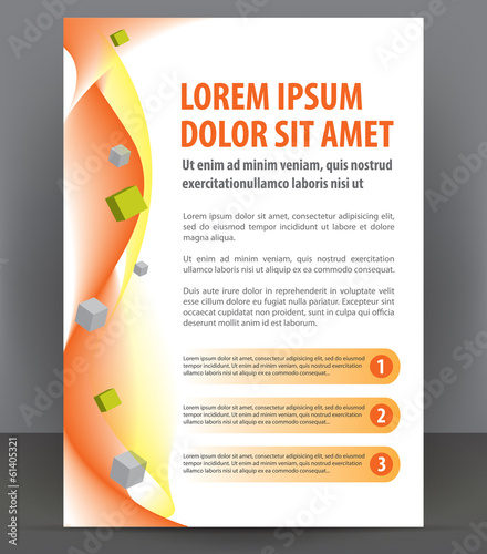 Vector brochure, flyer, magazine and cover empty template