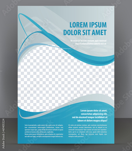 Magazine, flyer, brochure and cover layout design template
