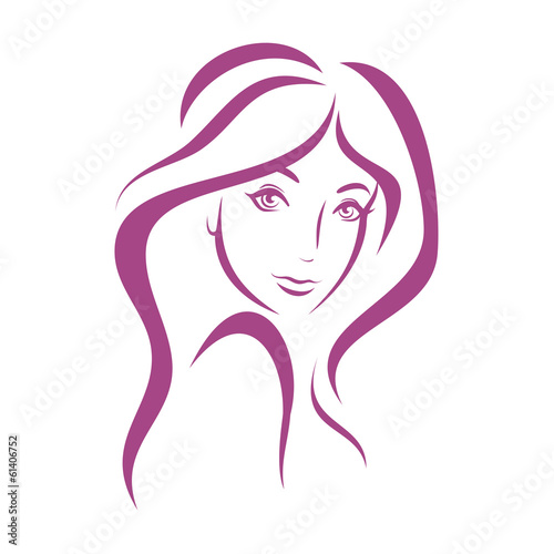 beautiful woman face, fashion concept