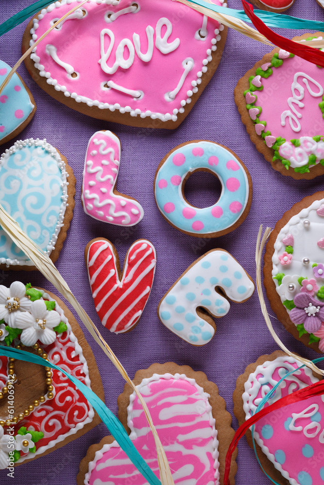 St. Valentine's cakes - Stock Image St. Valentine's cakes - Stock Image