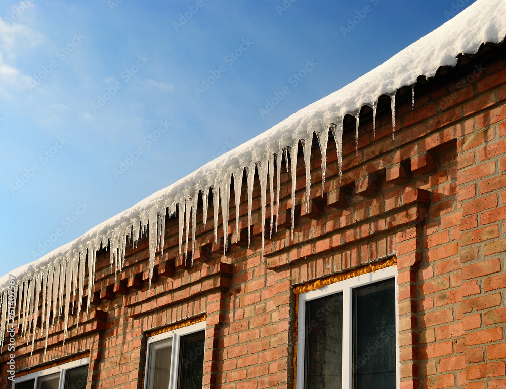 icicles on the roof icicles on the roof