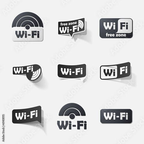 Free Zone wi-fi, sticker