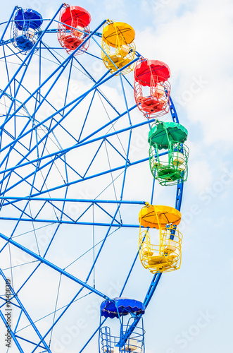 Vintage ferris wheel in the park