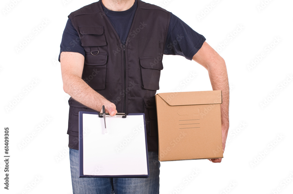 Delivery man. Delivery man.