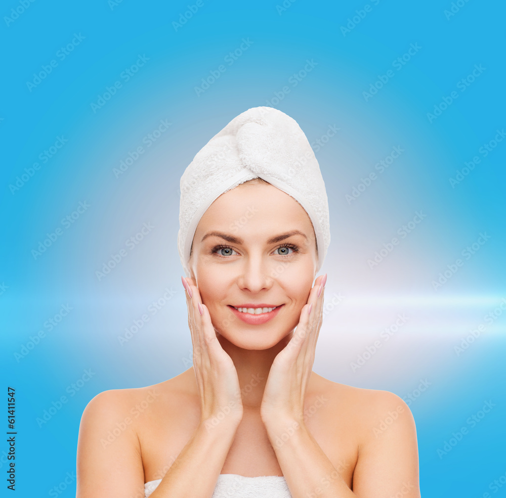 beautiful woman in towel beautiful woman in towel