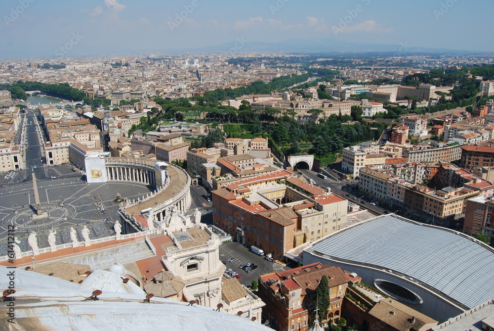 Roma San Pietro , vista dall'alto