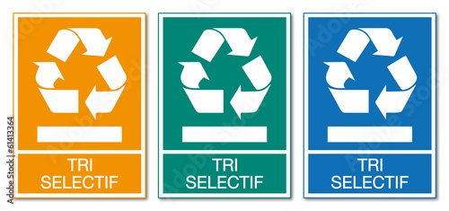 Panneau tri sélectif.