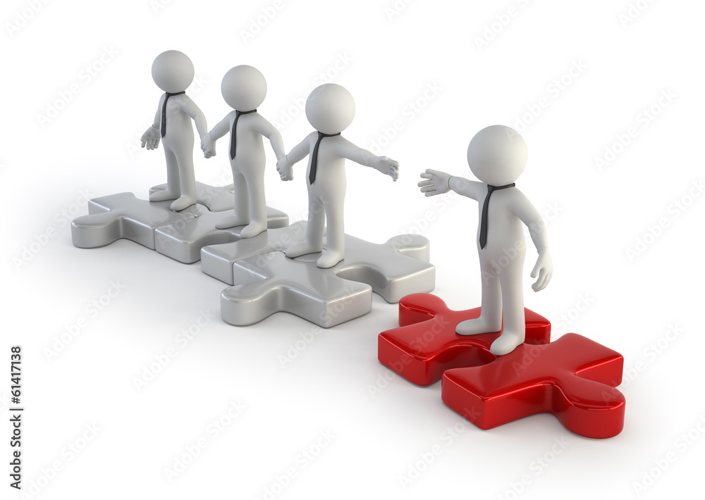 3d small people - new player in the team 3d small people - new player in the team