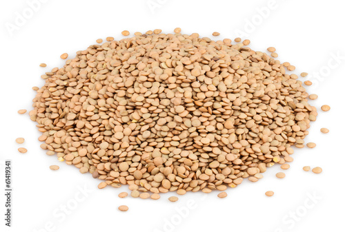 lentils isolated