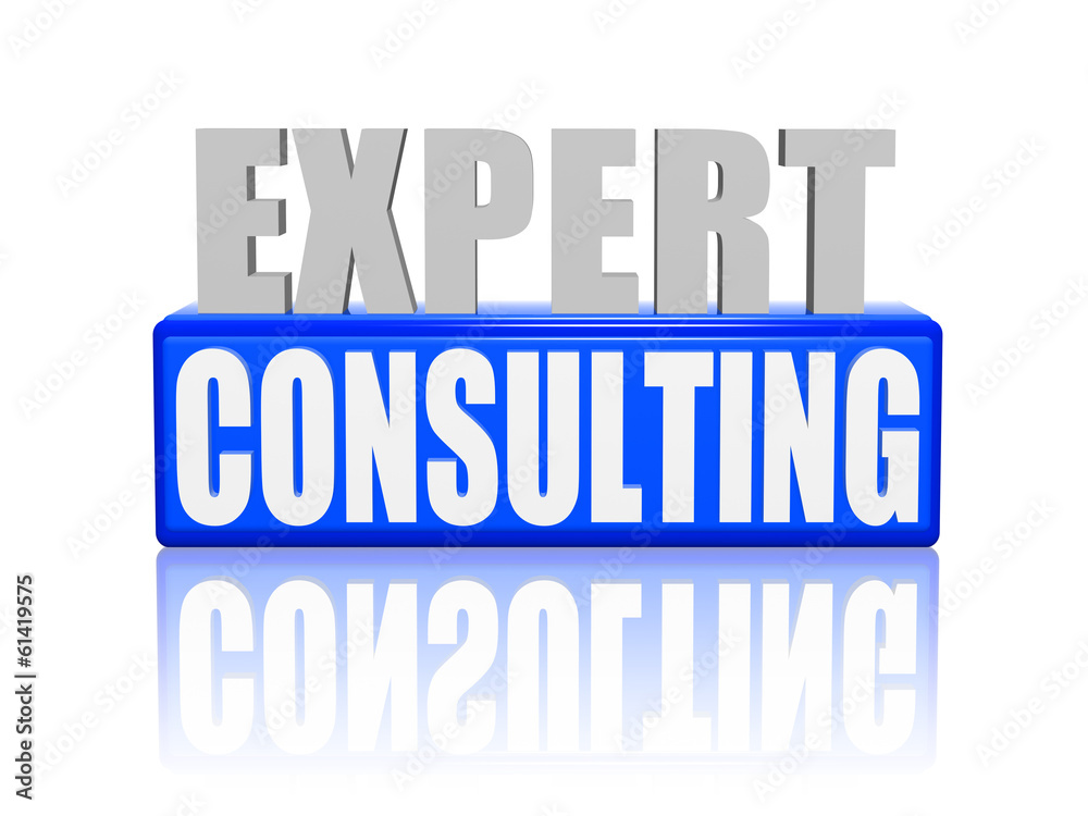 expert consulting in 3d letters and block expert consulting in 3d letters and block