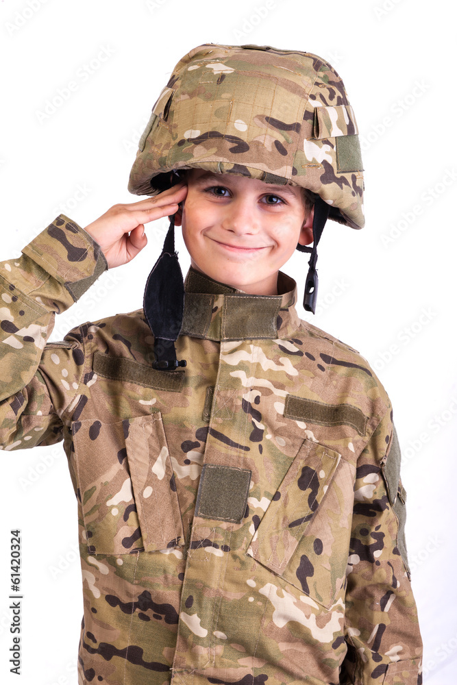 Saluting soldier. Saluting soldier.