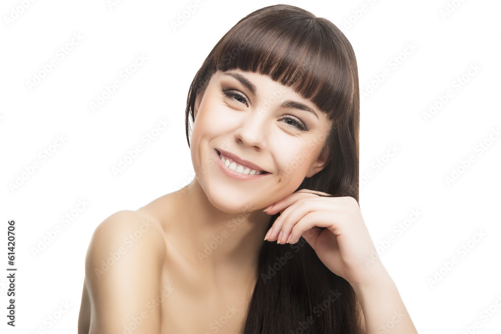 Beauty Concept Image: Sensual Smiling Brunette woman Beauty Concept Image: Sensual Smiling Brunette woman