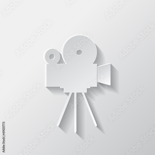 Video camera icon. Media symbol.