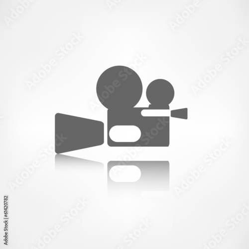 Video camera icon. Media symbol.
