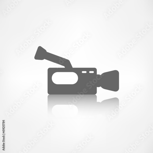 Video camera icon. Media symbol.