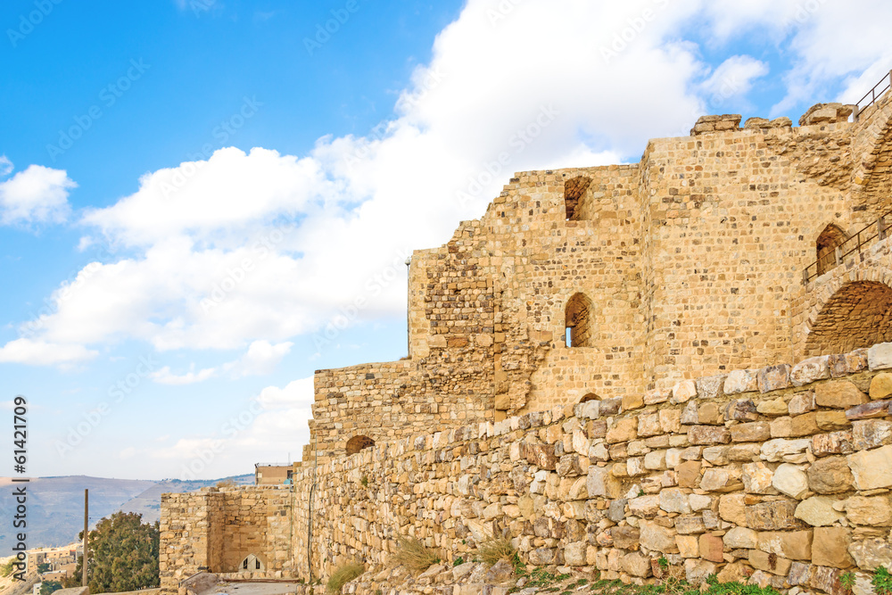 The Kerak Castle in Al Kerak, Jordan.