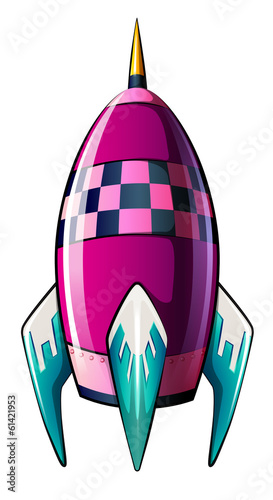 A rocket with a pointed tip