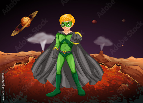 A powerful man in the outerspace