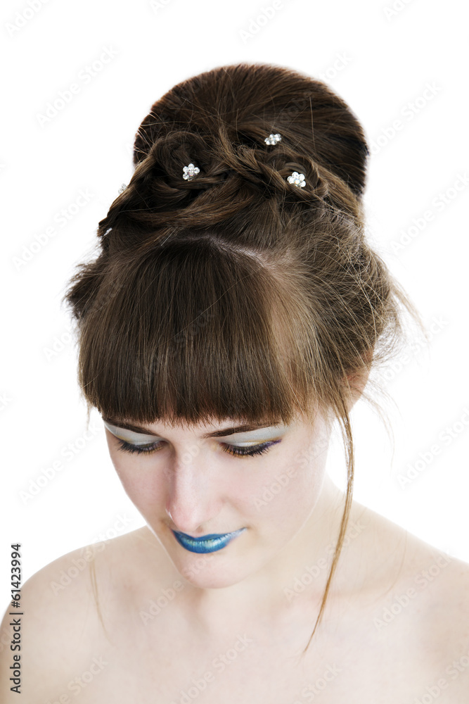 Naklejka premium Fashionable young girl