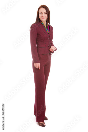 business woman, isolated.