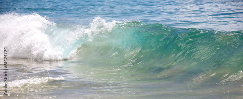 Waves breaking on the shores of Big Beach in Maui