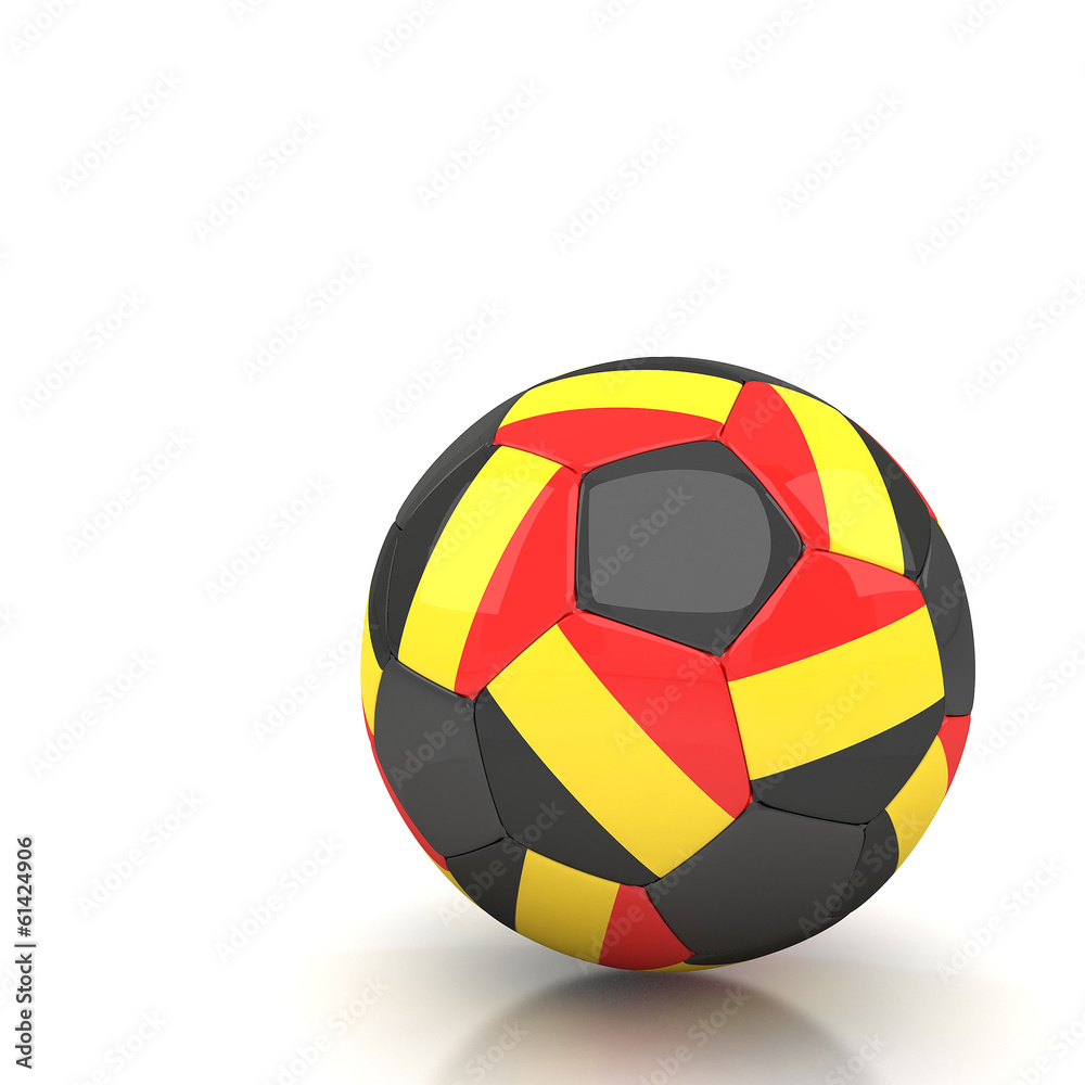 Belgium soccer ball isolated white background Belgium soccer ball isolated white background