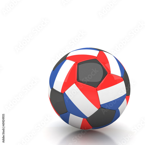 France soccer ball isolated white background