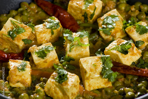 Mattar Paneer is a north Indian dish