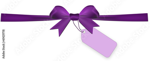 Purple isolated on a white background with price tag