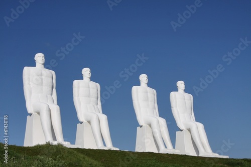 Men at sea  in Esbjerg photo