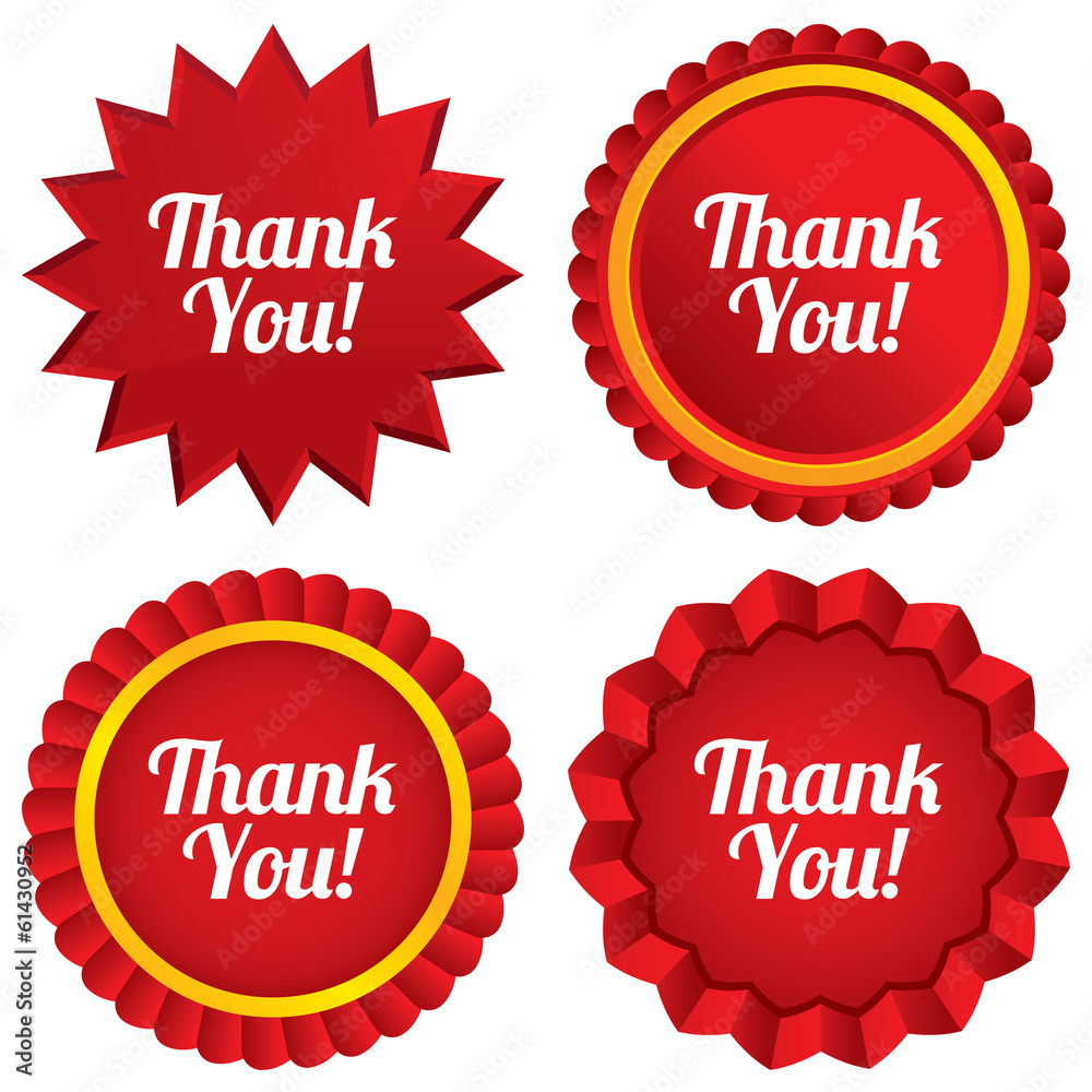 Thank you sign icon. Customer service symbol. Thank you sign icon. Customer service symbol.