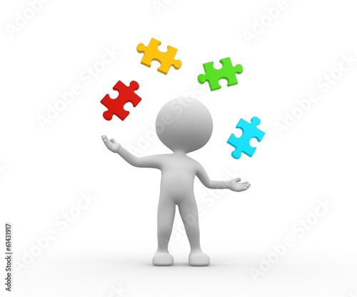 Pieces of puzzle