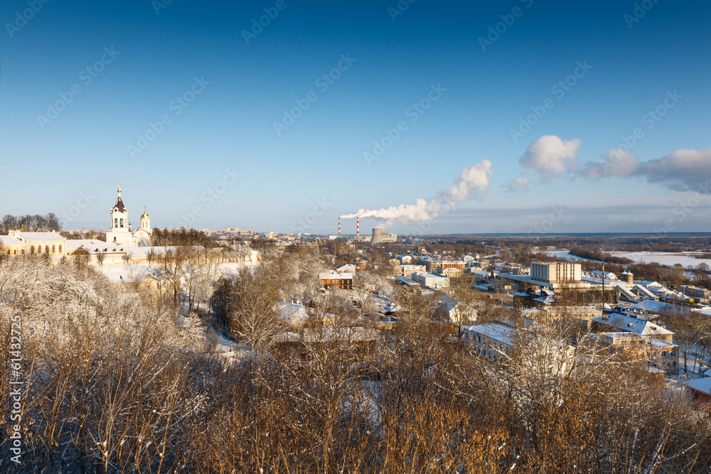 winter city landscape