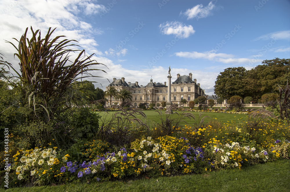 Paris Luxembourg Palace and park