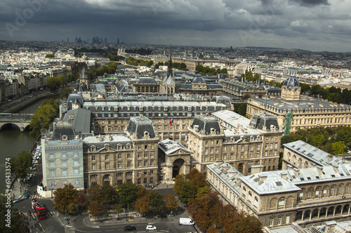 Aerial view of Paris, France © stefaniarossit