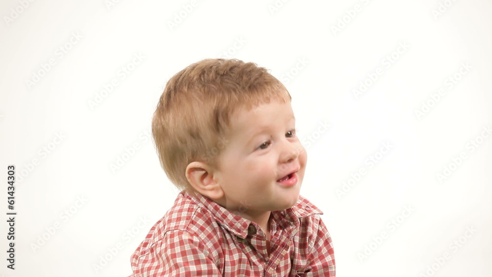Smiling little boy playing with a ball Smiling little boy playing with a ball