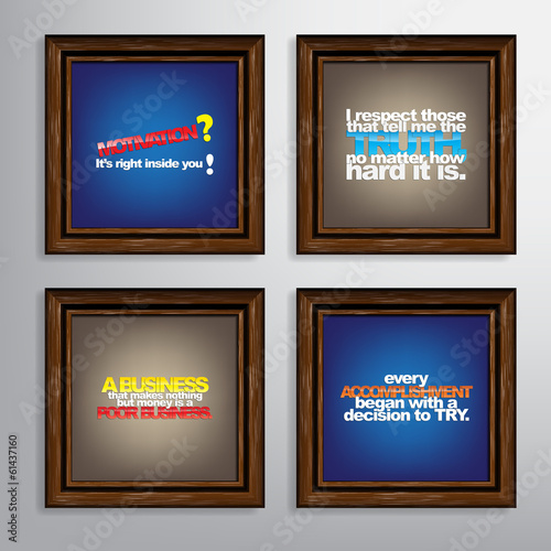 Set Of Motivational Quotes.