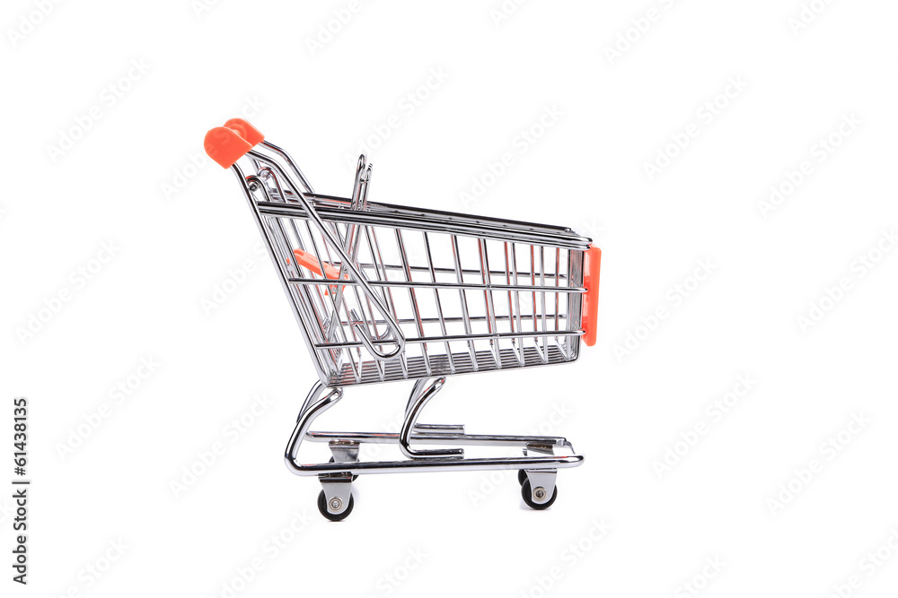 Shopping supermarket cart.