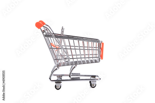 Shopping supermarket cart. © indigolotos