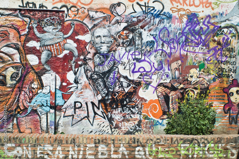 Naklejka premium fusion de grafitis